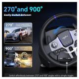 $180 PXN PC Steering Wheel V9 GEN2 Race Wheel with 3-Pedals Shifter