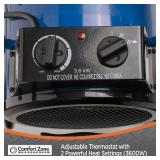$115 Comfort Zone 3600W Industrial Space Heater CZ273 Blue
