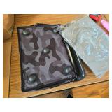 $100 Heated Outdoor Cat House with Awning and Escape Door, Black Camo