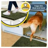 $130 BLACK! Muddy Mat  Absorbent Door Mat, Microfiber Chenille Rug, 34x60