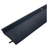 Aluminum Door Drip Cap with Screws, Black, 35.4in / 90cm, 2 Pcs