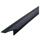 Aluminum Door Drip Cap with Screws, Black, 35.4in / 90cm, 2 Pcs