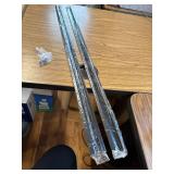 Aluminum Door Drip Cap with Screws, Black, 35.4in / 90cm, 2 Pcs