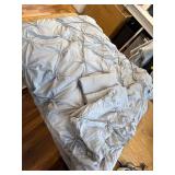 Bedsure Queen Comforter Set Grey - 7-Piece Bed in a Bag