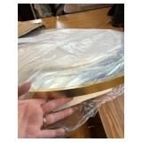 $70 Oval Wall Mirror 20x28, Gold Vanity Mirror with Metal Frame