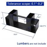 MOFEEZ Outdoor Firewood Log Storage Rack Bracket Kit, Adjustable