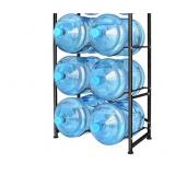5-Gallon Bottle Holder for 6 Bottles, Cooler Jug Rack, Black