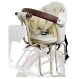 $50 Rear Mounted Child Bike Seat with Armrest Harness (Up to 110 lb)