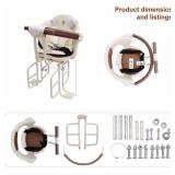 $50 Rear Mounted Child Bike Seat with Armrest Harness (Up to 110 lb)