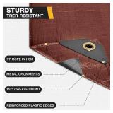 12x20 ft Tarp, 16 Mil Heavy-Duty Waterproof with Brass Grommets