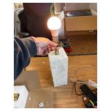 $100 28" Coastal Table Lamps Set of 2 with Night Light, USB A+C Ports