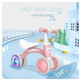 Colorful Lighting Baby Balance Bike for 10-36 Months Toddlers