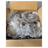 $81 VILUXY Black and Gold Flush Mount Ceiling Light 19" 3-Light