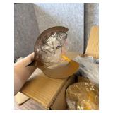 $81 VILUXY Black and Gold Flush Mount Ceiling Light 19" 3-Light