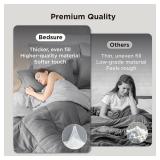 Bedsure Queen Comforter Set - 7-Piece Reversible Bedding