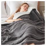 Tufted Heated Blanket Full Size - 6 Heat Settings, 4-Hour Auto-Off