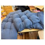 $80 Outdoor Wicker Chair Cushions 3-Pcs Set, 44x22x4 and 22x22x4
