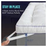 King Size Mattress Topper, Shredded Memory Foam, 1800 GSM 78x80