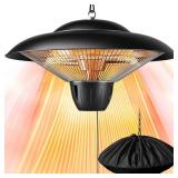 $89 1500W Infrared Patio Heater - Hanging/Ceiling Mounted, Waterproof