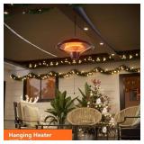 $89 1500W Infrared Patio Heater - Hanging/Ceiling Mounted, Waterproof