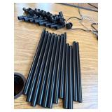 Under Bed Storage with Wheels, 2-Pack, Clear Lids, Handles, Black