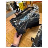 Under Bed Storage with Wheels, 2-Pack, Clear Lids, Handles, Black