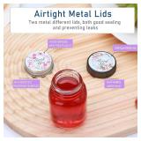 2 oz Mini Mason Jars with Lids, Pack of 25, Labels & Pen