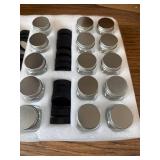 2 oz Mini Mason Jars with Lids, Pack of 25, Labels & Pen