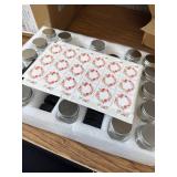 2 oz Mini Mason Jars with Lids, Pack of 25, Labels & Pen