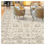 $90 Machine Washable Soft Area Rug 8x10 with Non-Slip Backing