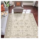 $90 Machine Washable Soft Area Rug 8x10 with Non-Slip Backing