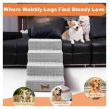 $50 POCBLUE Dog Stairs for Small Dogs & Cats, 22 in H, 5-Step