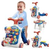 $55 5-in-1 Baby Push Walker for Boy, Sit-to-Stand, Blue
