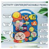 $55 5-in-1 Baby Push Walker for Boy, Sit-to-Stand, Blue