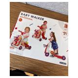 $55 5-in-1 Baby Push Walker for Boy, Sit-to-Stand, Blue