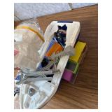 Cargo Ship Toy & Gantry Crane Playset with Lights and Containers