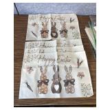 Artoid Mode Easter Carrots Rabbit Placemats, 12x18 in, Set of 4