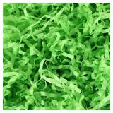 Lime Green Crinkle Paper Shred Filler (1/2 LB) for Gifts