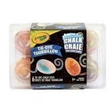 Crayola Washable Sidewalk Chalk Eggs, Tie-Dye, 6 Count