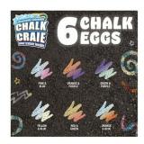 Crayola Washable Sidewalk Chalk Eggs, Tie-Dye, 6 Count