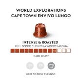 Nespresso Capsules Original Line, Cape Town Envivo Lungo, Dark Roast Espresso Coffee Pods, 10 Count Coffee Pods