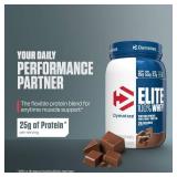 Dymatize Elite 100% Whey Protein Powder, Chocolate, 25g of Protein, 5.5g BCAAs, Less Than 140 Cal., Gluten Free, 3g Carb, 2g Sugar, 3g Fat (25 Servings)