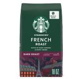 Starbucks Whole Coffee Beans, Dark Roast Hot or Iced Coffee, French Roast, 18 oz