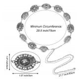 Voenkca Western Belts for Woman-Cowgirl-Cowboy-Country-Chain-Belt