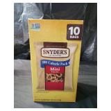 Snyder s of Hanover  100 Calorie Mini Pretzels  Individual Packs  10 Ct