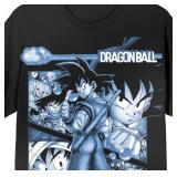 Dragon Ball Oversize Goku Blue Poster Art Crew Neck Short Sleeve Men