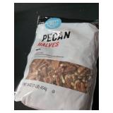 Amazon Brand - Happy Belly Pecan Halves, 16 Ounce, Unsalted