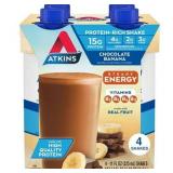 Atkins PROTEIN-RICH ENERGY SHAKE Chocolate banana 4 pack