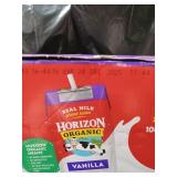 Horizon Organic Shelf Stable 1% Lowfat Vanilla Milk Boxes, 8 fl oz, 18 Count - 8g Protein per Serving, USDA Organic UHT, Ready to Drink for Lunchbox, Travel, or On-the-Go, No Refrigeration Needed