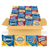 OREO Original, OREO Golden, CHIPS AHOY! & Nutter Butter Cookie Snacks Variety Pack, 56 Snack Packs (2 Cookies Per Pack)